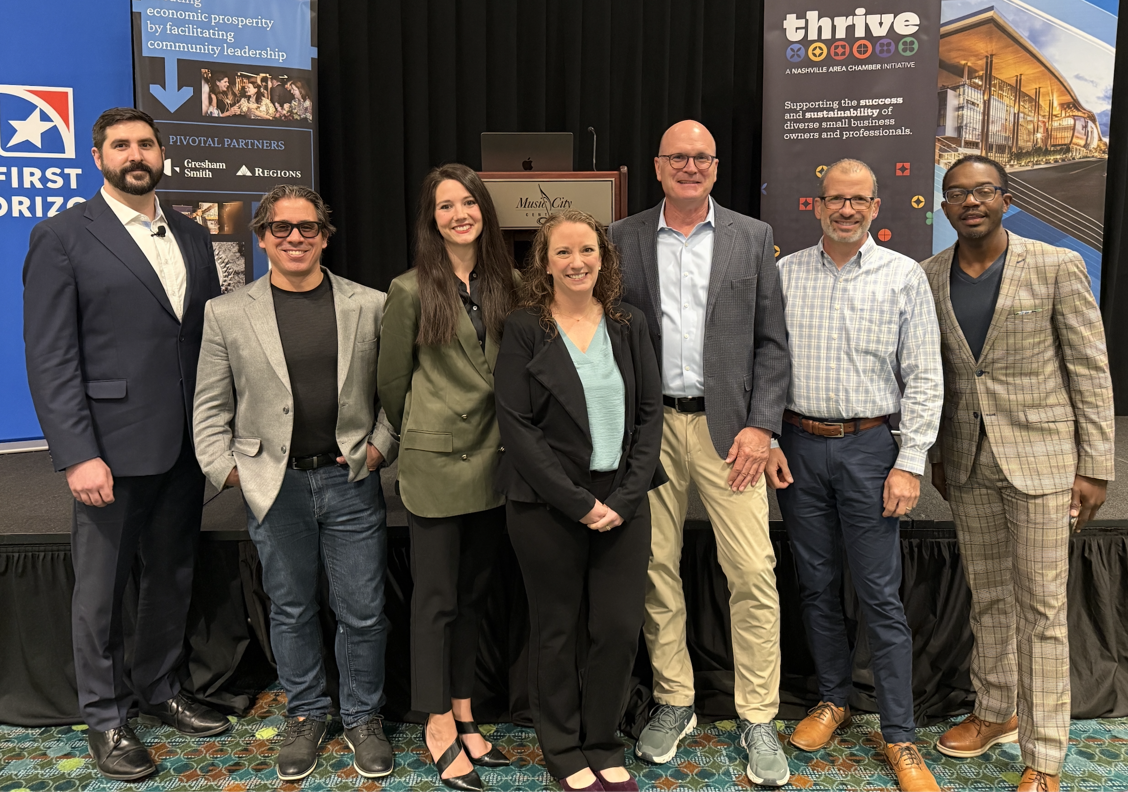 Carlton Davis with Nashville Chamber AI Innovation Committee members